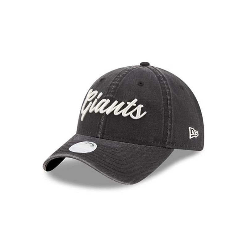 MLB San Francisco Giants Womens Team Script 9Twenty Adjustable (JVC4856) - Black New Era Caps